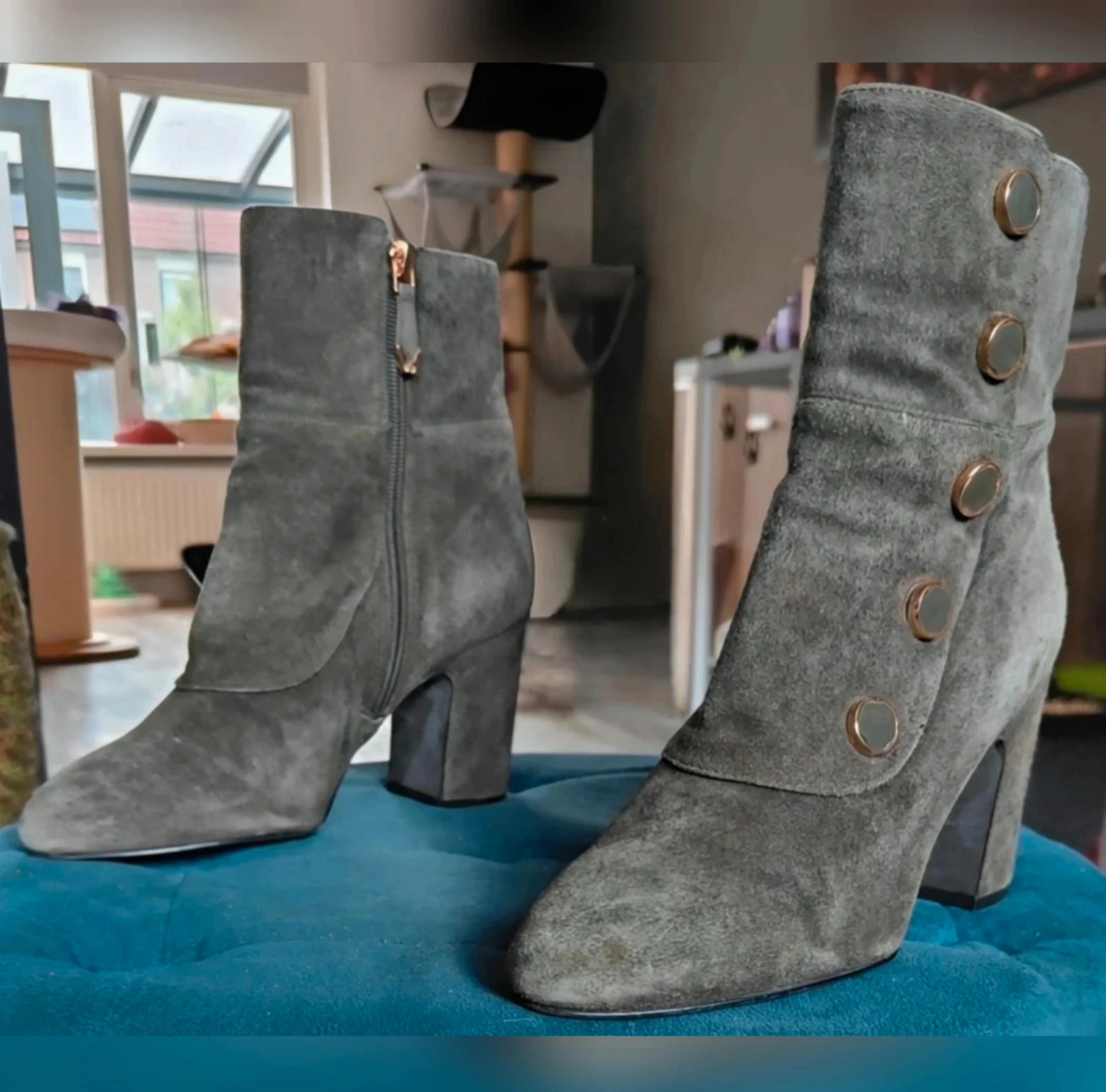 Nice olive green mid-calf boots What For size 36 – photo 3